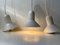 Minimalist White Confetti Pendant Lamps by Claus Bonderup for Focus, 1970s, Set of 3, Image 4