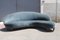 Italian Bomerang Sofa Cesare Lacca in Blue Velvet attributed to Cesare Lacca, 1950s 10