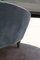 Italian Bomerang Sofa Cesare Lacca in Blue Velvet attributed to Cesare Lacca, 1950s 12