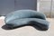 Italian Bomerang Sofa Cesare Lacca in Blue Velvet attributed to Cesare Lacca, 1950s 1