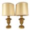 Italian Vase Lamps in Gilded Wood, 1700s, Set of 2, Image 1