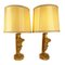 Italian Vase Lamps in Gilded Wood, 1700s, Set of 2, Image 2