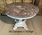 Mesa de centro Gueridon francesa blanqueada, década de 1850, Imagen 9