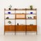 Freestanding 3-Bay Wall Unit with Bar Cabinet in Teak by John Texmon for Ergo, Norway, 1960s, Image 4