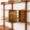 Freestanding 3-Bay Wall Unit with Bar Cabinet in Teak by John Texmon for Ergo, Norway, 1960s, Image 20
