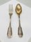 Silver-Plated Soup Cutlery Set with Spoons, Fork and Ladle from Christofle, France, 1900s, Set of 13 3