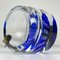 Cendrier en Verre de Murano Bleu, Italie, 1970s 5