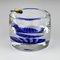 Cendrier en Verre de Murano Bleu, Italie, 1970s 1