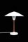 Dänische Schreibtischlampe aus Metall & Teak, 1960er 1