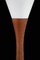 Dänische Schreibtischlampe aus Metall & Teak, 1960er 4