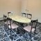 Table and Chairs in the style of Paolo Buffa, 1950s, Set of 7 3