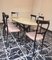 Table and Chairs in the style of Paolo Buffa, 1950s, Set of 7 2