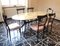 Table and Chairs in the style of Paolo Buffa, 1950s, Set of 7 5