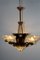 Art Deco Chandelier from Ezan, France, 1935, Image 2