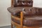 Leather and Teak Easy Chair, 1960s 6