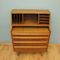 Secretaire in teak con specchio, Danimarca, anni '60, Immagine 3