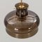 Brown and Bubble Glass Pendant Lights attributed to Carl Fagerlund for Orrefors, 1960s, Set of 2 6