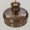 Brown and Bubble Glass Pendant Lights attributed to Carl Fagerlund for Orrefors, 1960s, Set of 2 3