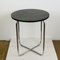 Circular Black Oak and Tubular Steel Bauhaus Coffee Table by Marcel Breuer, 1930s 2