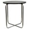 Circular Black Oak and Tubular Steel Bauhaus Coffee Table by Marcel Breuer, 1930s 1