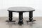 Mesa de comedor brutalista inglesa de olmo ebonizado, años 60, Imagen 7