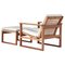 Set of Model 246 Lounge Chair and Ottoman in Oak and Teak attributed to Børge Mogensen for Fredericia, 1957, Image 1