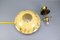 Art Deco Marbled Amber and Brown Glass and Brass Pendant Light, Germany, 1930s 19