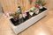 Large Planter in Marble and Brushed Steel, 1960s 2