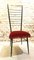 Large Wrought Iron & Brass Chair, 1950s, Image 1