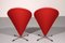 Modell Cone K1 Stühle von Verner Panton für Plus-Linje, 1960er, 2er Set 6