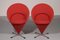 Sillas modelo Cone K1 de Verner Panton para Plus-Linje, años 60. Juego de 2, Imagen 1