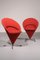 Sillas modelo Cone K1 de Verner Panton para Plus-Linje, años 60. Juego de 2, Imagen 2