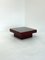 Mesa de centro italiana Mid-Century en rojo con tablero de vidrio, Imagen 4