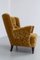 Dänischer Art Deco Sessel aus goldgelbem Samt, 1940er 20