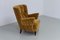 Dänischer Art Deco Sessel aus goldgelbem Samt, 1940er 3