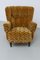 Dänischer Art Deco Sessel aus goldgelbem Samt, 1940er 4