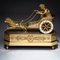 Empire Kaminuhr mit Putto in Chariot von Thiery À Paris 4