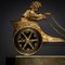 Empire Kaminuhr mit Putto in Chariot von Thiery À Paris 9
