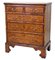 Small Antique Burr Elm Chest of Drawers, 1760 1