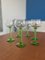 Alsatian White Wine Glasses with Green Twisted Stem, Set of 6 6