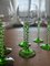 Alsatian White Wine Glasses with Green Twisted Stem, Set of 6 5