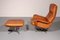 Set of S 231 Armchair and Ottoman in Leather from de Sede, Switzerland, 1960s 15