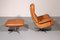 Set aus S 231 Sessel und Fußhocker aus Leder von de Sede, Schweiz, 1960er 3