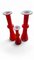 Carnaby Vase Set in Red Art Glass by Per Lütken for Holmegaard, 1960s, Set of 3 8
