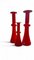 Carnaby Vase Set in Red Art Glass by Per Lütken for Holmegaard, 1960s, Set of 3 7