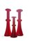 Carnaby Vase Set in Red Art Glass by Per Lütken for Holmegaard, 1960s, Set of 3 1