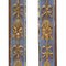 Friezes in Carved Wood Lacquered in Light Blue and Fine Gold, 1700, Set of 2 4