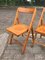 Mid-Century Folding Chairs in Beech, 1940s, Set of 8, Image 1