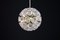 Mid-Century Modern Floral Glass and Brass Pendant, Germany, 1960s, Image 8