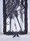 Art Deco Tafeln mit Kränen und Eidechsen aus Schmiedeeisen, Belgien, 1920, 2er Set 6